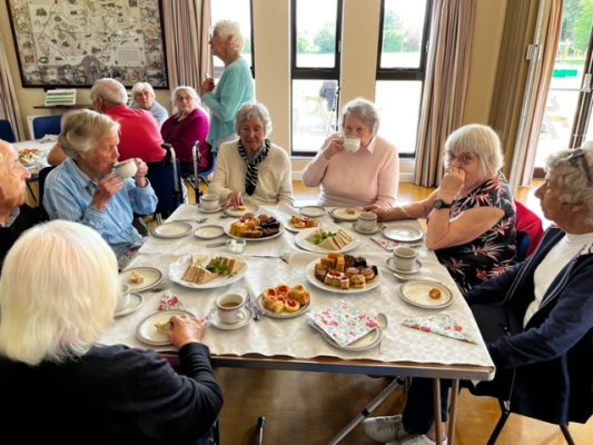 Group of people around a table.