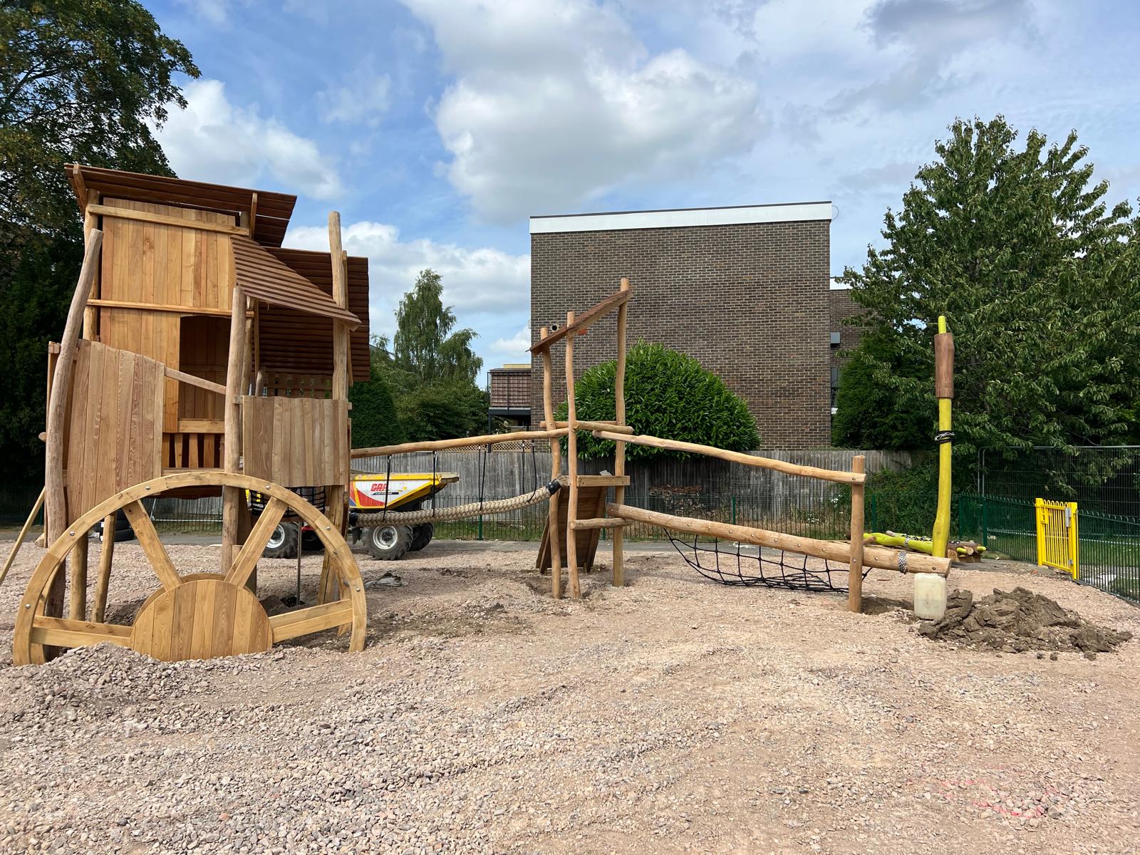 Playground under construction.