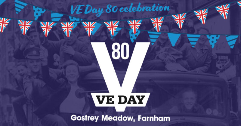 Poster advertising VE Day 80