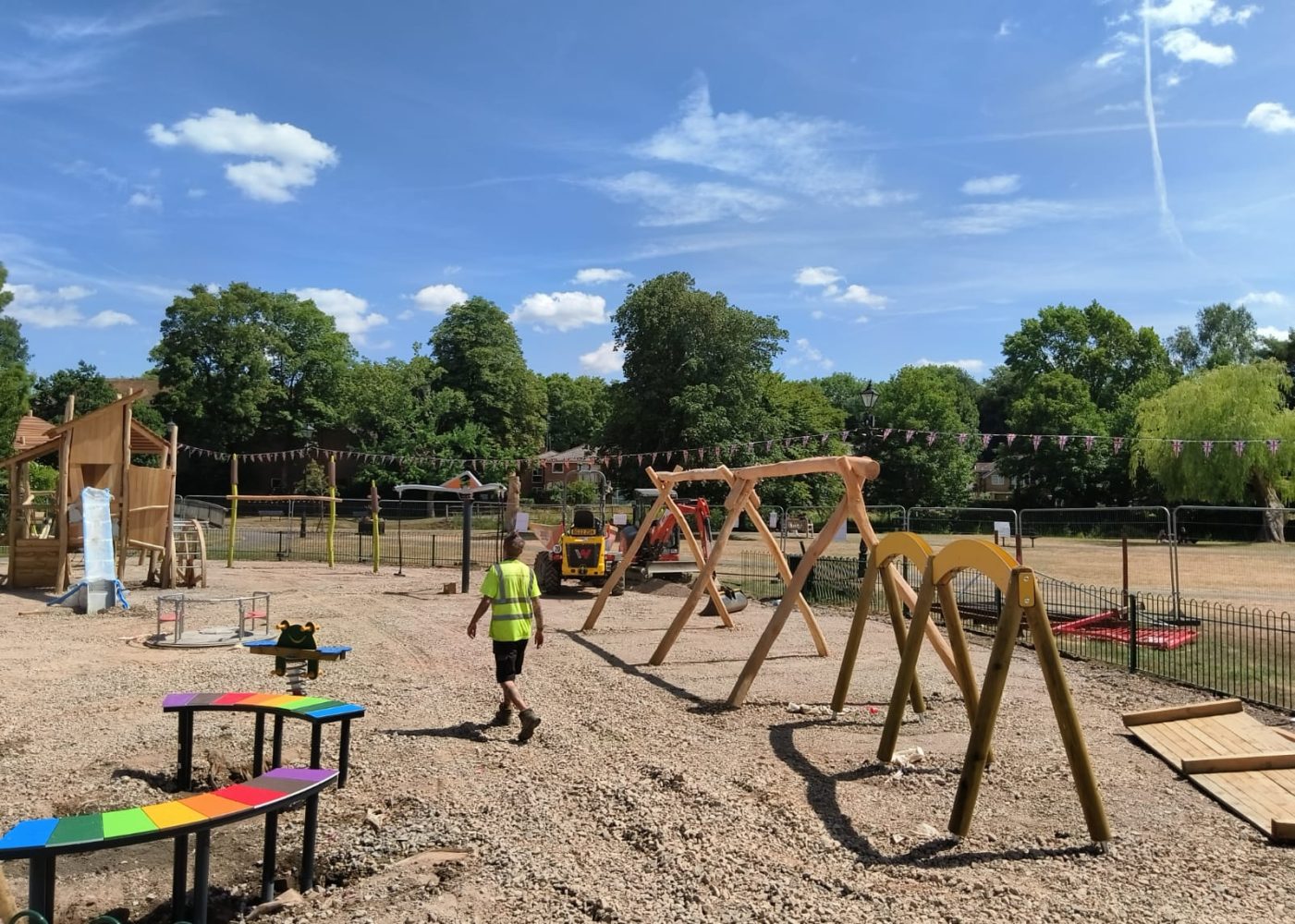 Playground under construction.