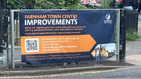 Farnham Town Centre Improvements banner