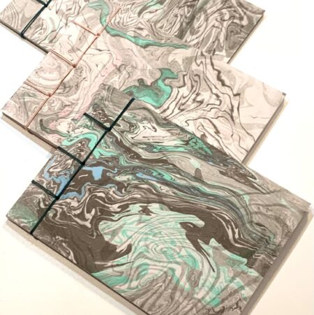 Introduction to Suminagashi Ink Marbling and Japanese Stab Bound Bookmaking