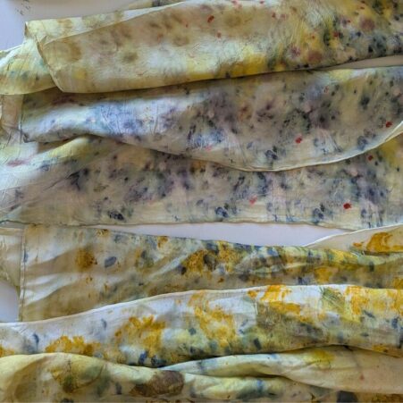 Make a Botanical Bundle Dyed Scarf
