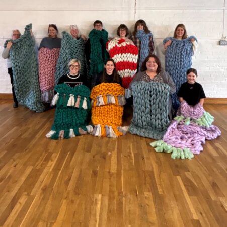 Make an Arm Knit Blanket