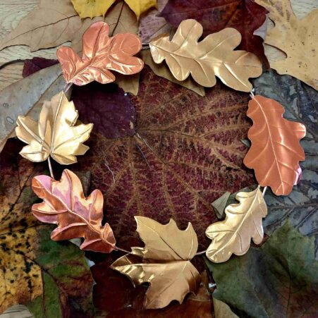 Make an Autumn copper wreath