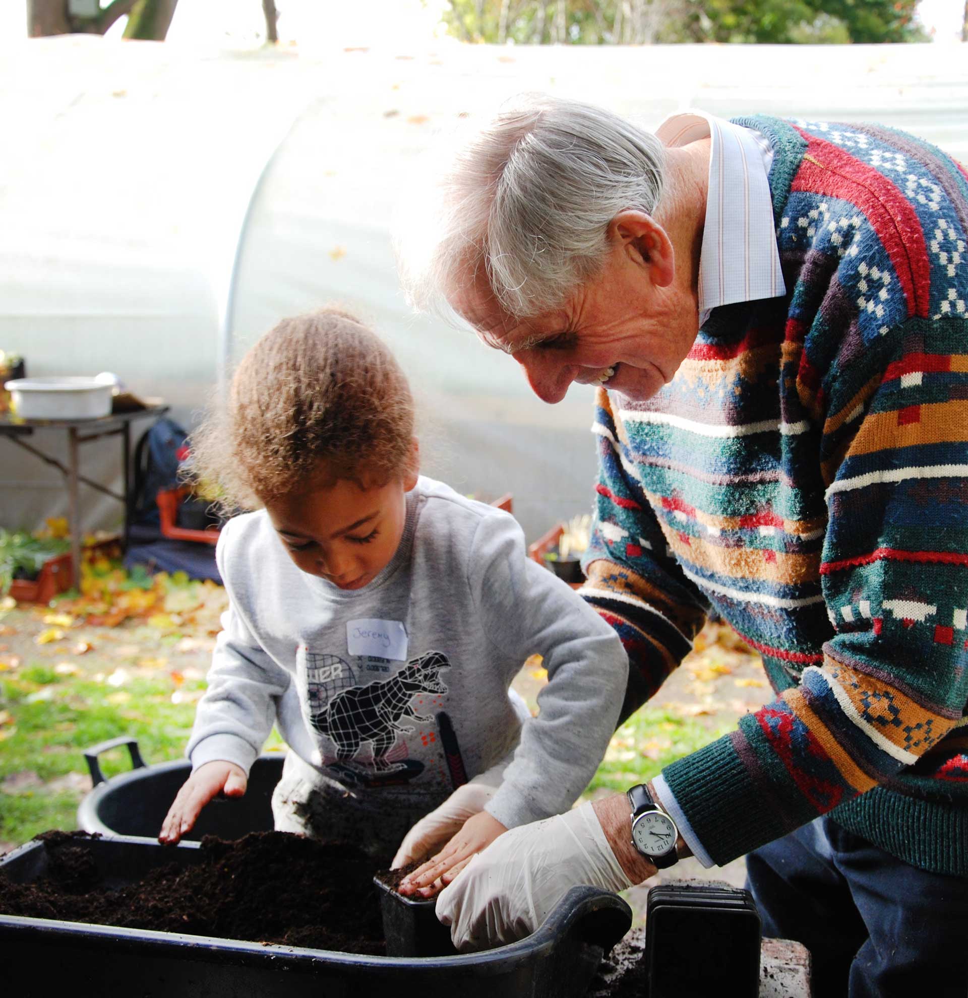 Bloomin Kids Platning With Compost