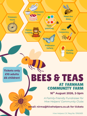 Bees & Teas; Teas at Farnham Community Farm