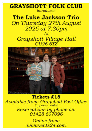 Grayshott Folk Club introduces: THE LUKE JACKSON TRIO