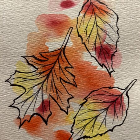 Family Watercolours: Autumn Leaves