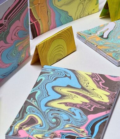 Festival of Crafts: Sumingashi Ink Marbling and stab Bound Bookbinding