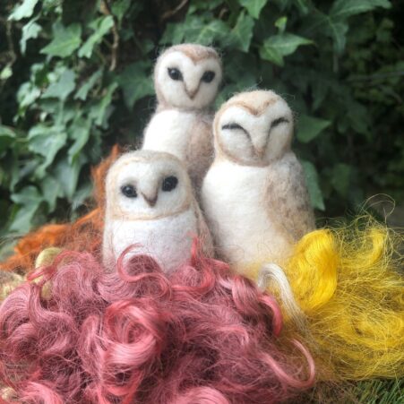Needle felted Barn Owl