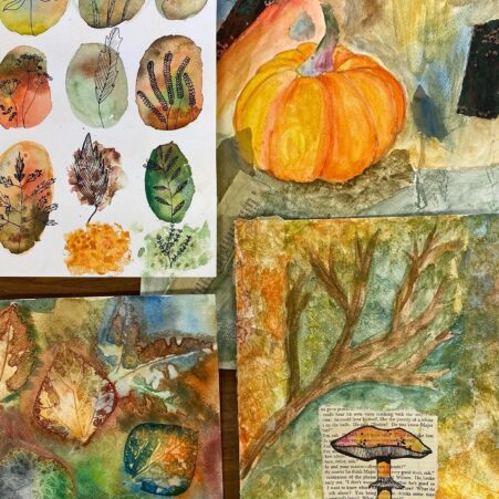 Rustic Autumn Paint and Draw Workshop