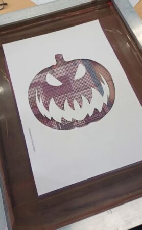 Screen Print your own Halloween Trick or Treat Bag