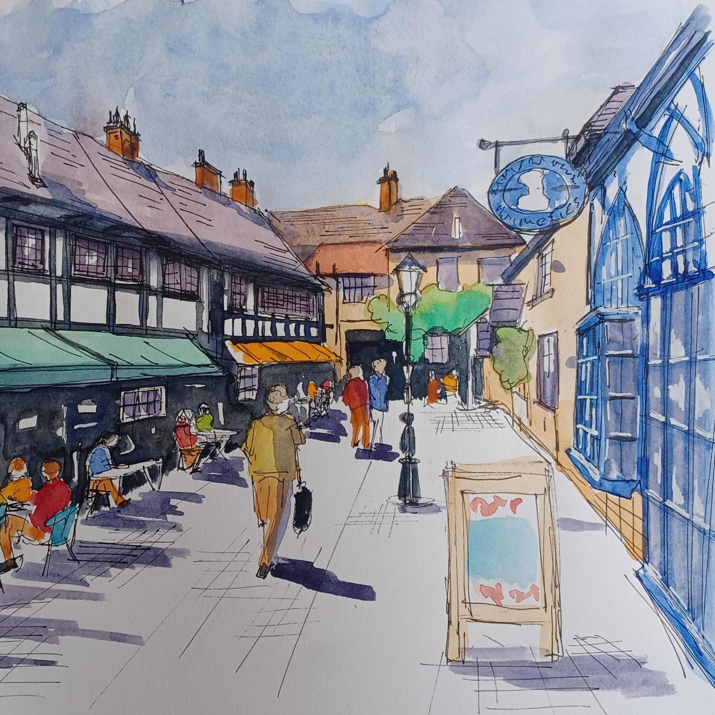Farnham Urban Sketchers and Friends - Exhibition at Brightwells Creative Space, from Brightwells Creative Space, Brightwells Yard